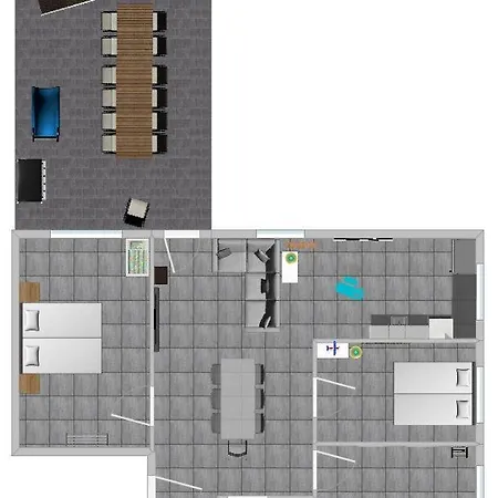 Easycastle 6p Terasse Switch Tv Appartamento