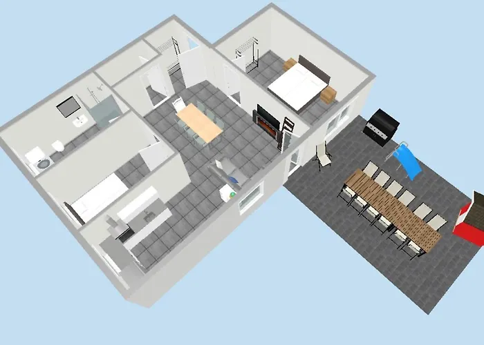 Easycastle 6p Terasse Switch Tv